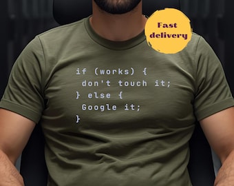 If works don't touch, Programmer Humor, Linux Engineer shirt, Funny nerd shirt