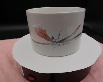 Vintage Dansk Tivoli "Belles Fleurs" Graue runde 5-Zoll-Gemüseschale. Hergestellt in Japan,