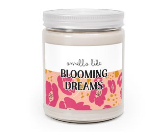 Vela aromática floral Blooming Dreams / Frasco de soja de 255 g