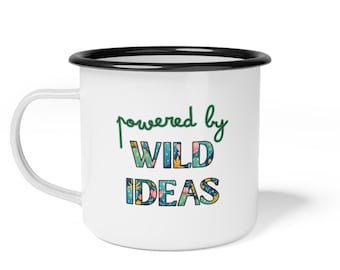 Taza de camping/para acampar al aire libre de esmalte de Wild Ideas