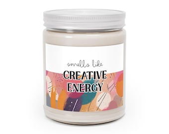 Vela aromática floral Creative Energy / Frasco de soja de 255 g