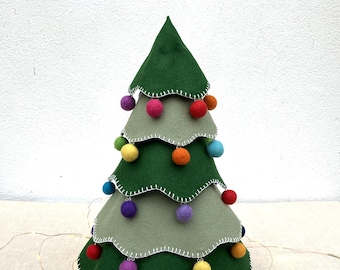 PDF Sewing PATTERN - Large Felt Tree Sewing Pattern – DIY hand sewing pattern for decorative Christmas tree - decorate your own tree