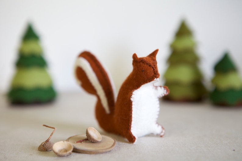 PDF Sewing PATTERN Sylvester Squirrel Sewing Pattern DIY embroidery sewing pattern for squirrel softie Squirrel soft toy tutorial image 3