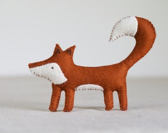 PDF Sewing PATTERN - Freya Fox Sewing Pattern – DIY embroidery sewing pattern for fox softie – Fox soft toy tutorial