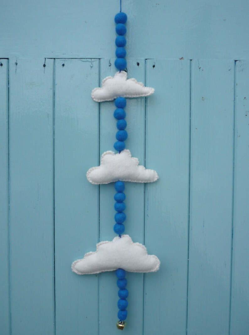 Felt Cloud Mobile Kit Felting kit DIY Craft Kit Natural Etsy