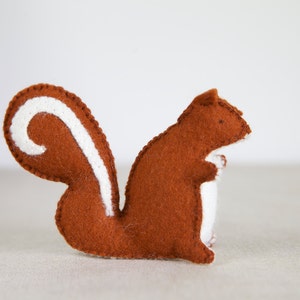 PDF Sewing PATTERN Sylvester Squirrel Sewing Pattern DIY embroidery sewing pattern for squirrel softie Squirrel soft toy tutorial image 1