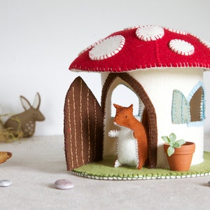 PDF Sewing PATTERN for Woodland animal playset DIY embroidery sewing pattern for rabbit, squirrel & hedgehog softies soft toy tutorial image 5