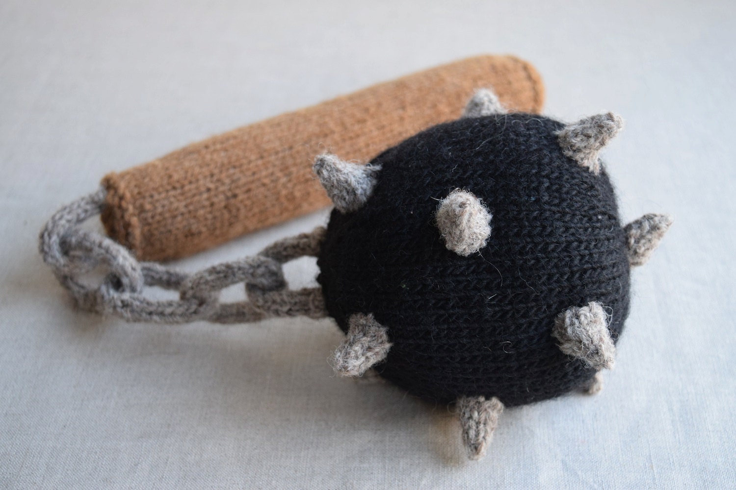 Ball and Chain Flail PDF Knitting Pattern Medieval weapon Etsy