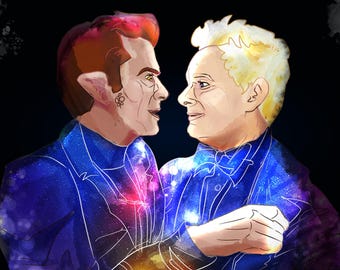 Good Omens Starry Print – “Alpha Centauri”