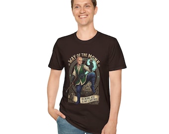 D&D Monk T-Shirt for Game Night