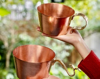 Copper Saucepan, Handmade Hammered Small Pot, Brass Handle Pan, Metal Serving Bowl, Custom Engraved Cookware, Kitchen Gift