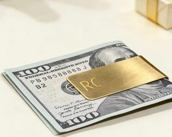 Personalized Money Clip, Engraved Money Clip, Gift for Him, Groomsmen Gift, Father’s Day Gift