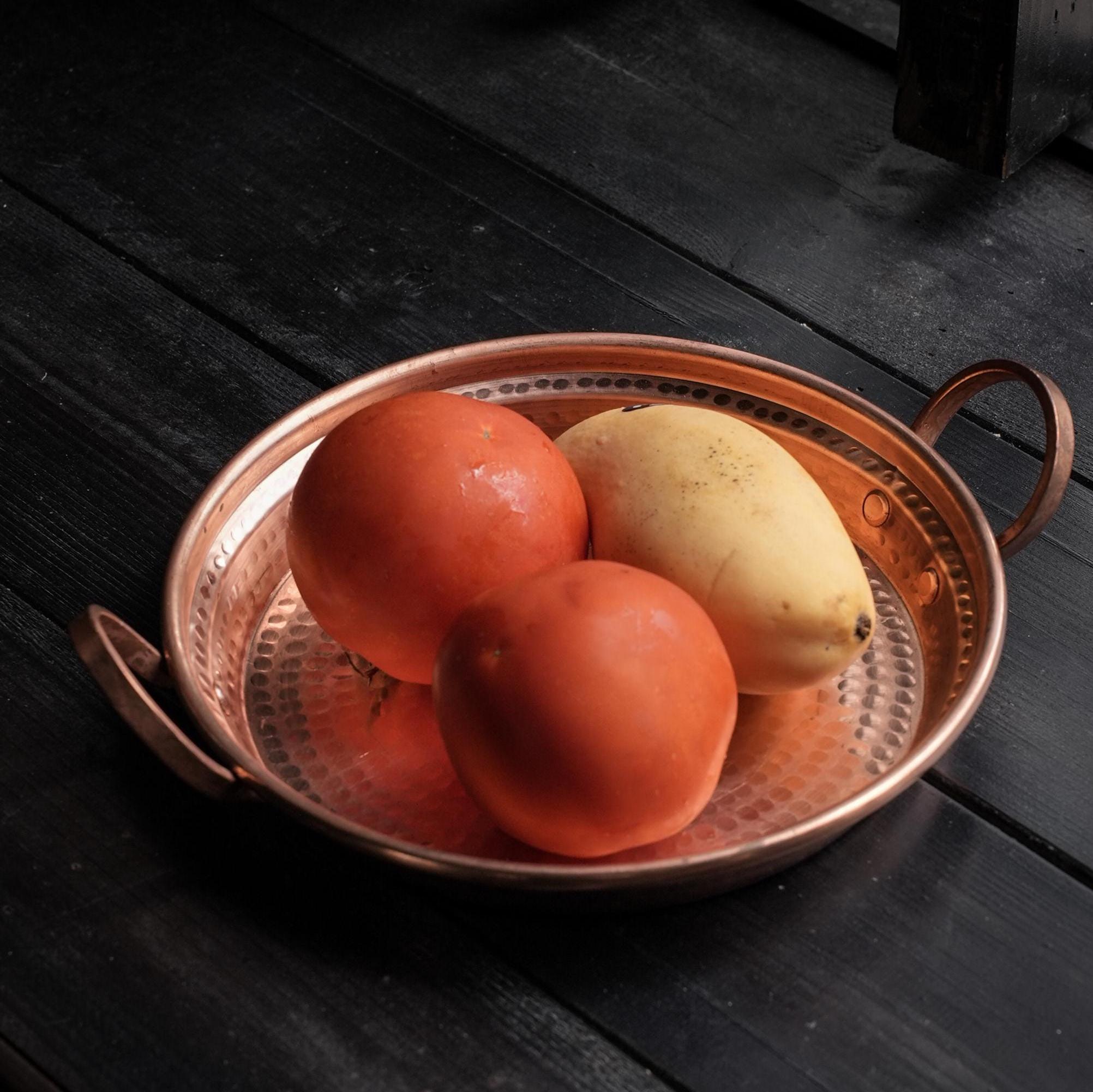 Handmade Pan Copper Frying Pan With Handles, Personalized Handmade Hammered Copper ...