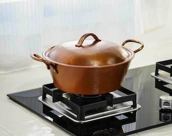 Personalized Hammered Copper Casserole, Handcrafted Custom Engraved Pot, Artisan Cookware & Kitchen Decor Gift