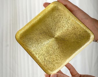 Custom Name Copper Tray, Personalized Initial Coffee Plate, Breakfast Serving Board