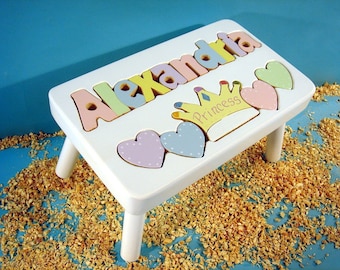 Princess Stool White Finish