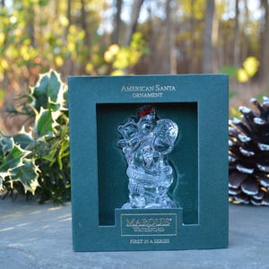 Waterford Marquis American Santa Ornament - 1st in Series