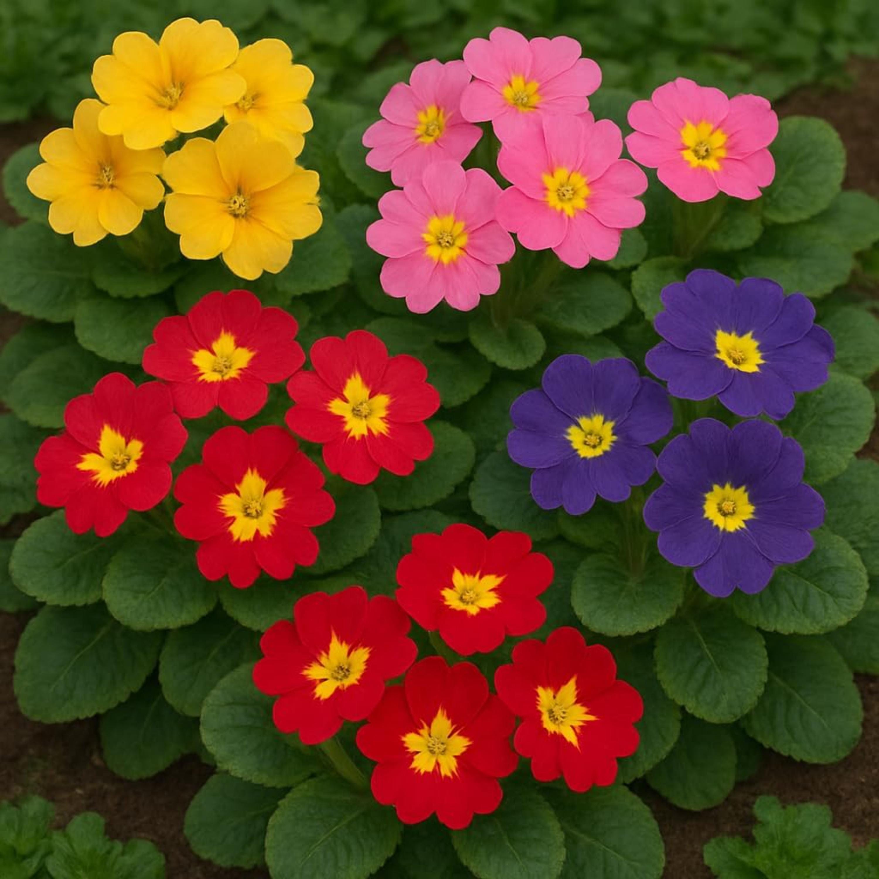 Primula Springtime Mix Primrose Garden Mix Seeds – Perennial Primula Spp., Shade Garden ...