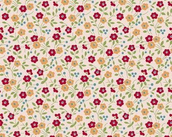 3 Yards Package Wide Back~ Farmer's Daughter~ Floral Jazzberry  ~Lori Holt