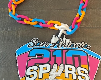 San Antonio Spurs Hype Chain | Oversized 3D Printed Basketball Fan Necklace