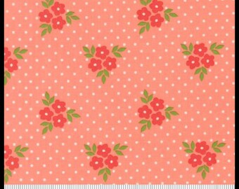 Poinsettia and Pear Carmation Fabric by Sherri and Chelsi for Moda | Fat Quarter Half Yard Yardage