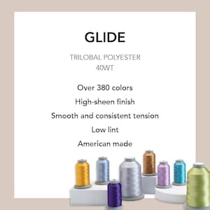 Glide 40 wt. Thread (NO. 40) Trilobal Polyester~Mini Spool