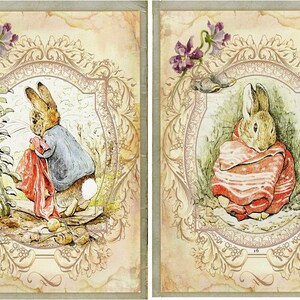 Beatrix Potter Peter Rabbit Set of 6 Stationery With Ivory Envelopes ...