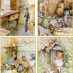 Beatrix Potter Ginger and Pickles set of 8 stationery set image 2