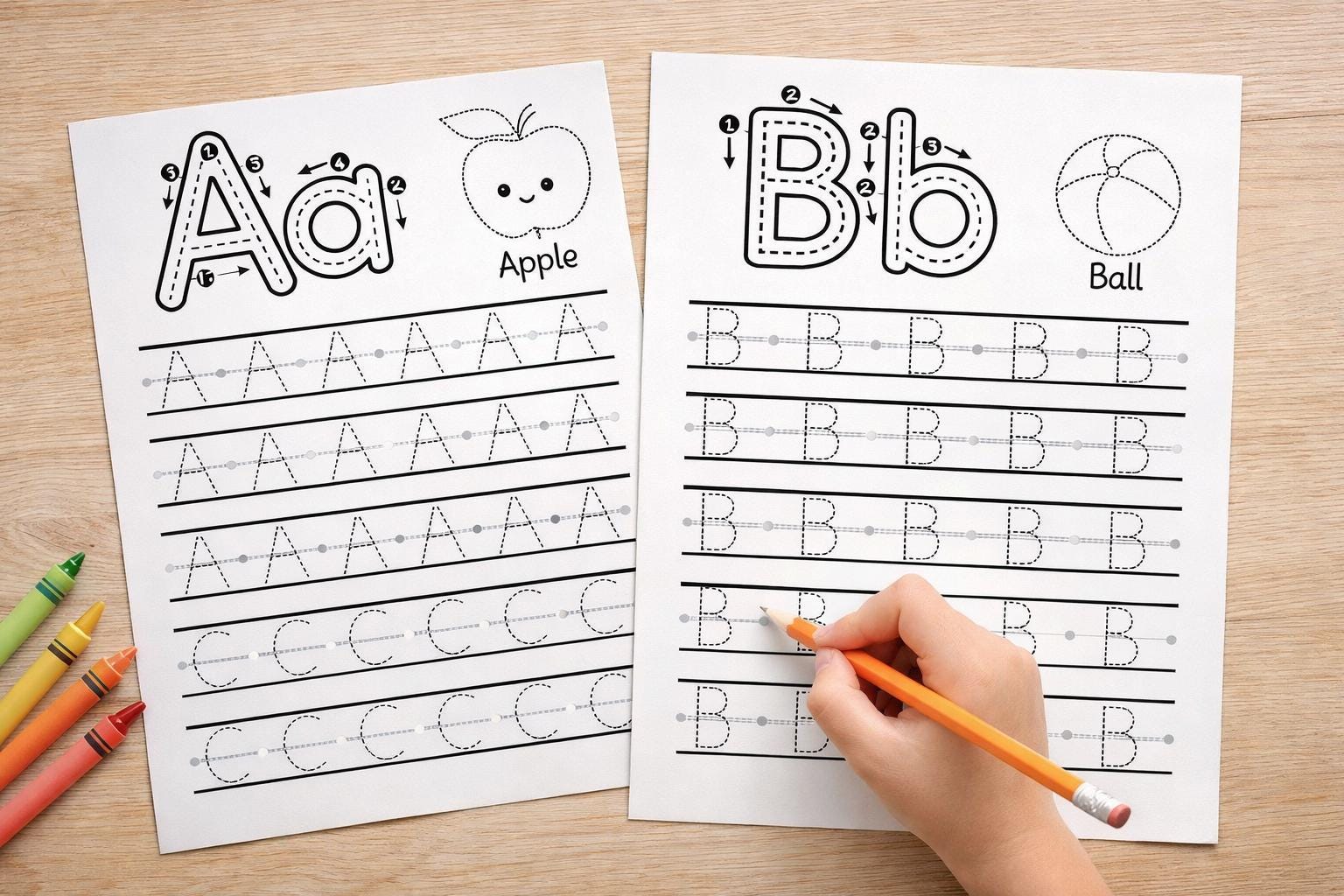 26 Printable Alphabet Tracing Worksheets Preschool Letter Practice ...