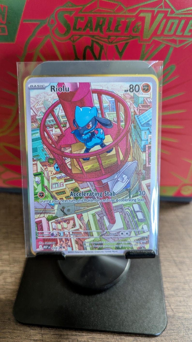 Gold Card Riolu Pokemon Gold Metal Card Riolu #10 Promo - Etsy