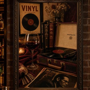 Vinylplaat Wanddecoratie, Vintage Muziek Kamer Decor, Retro Cadeau voor Muziekliefhebbers afbeelding 6