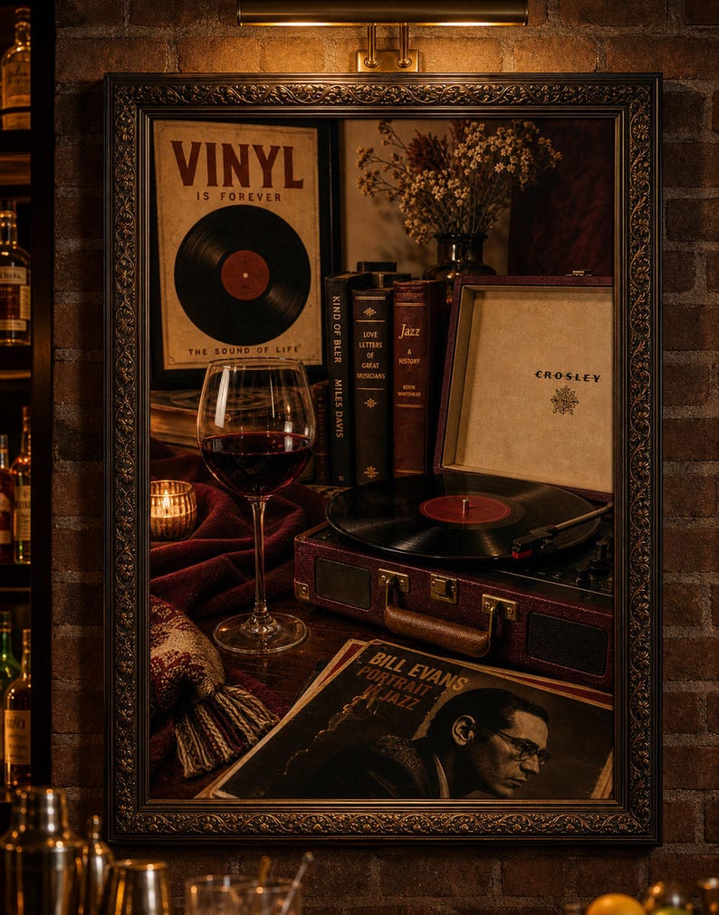Vinylplaat Wanddecoratie, Vintage Muziek Kamer Decor, Retro Cadeau voor Muziekliefhebbers afbeelding 6