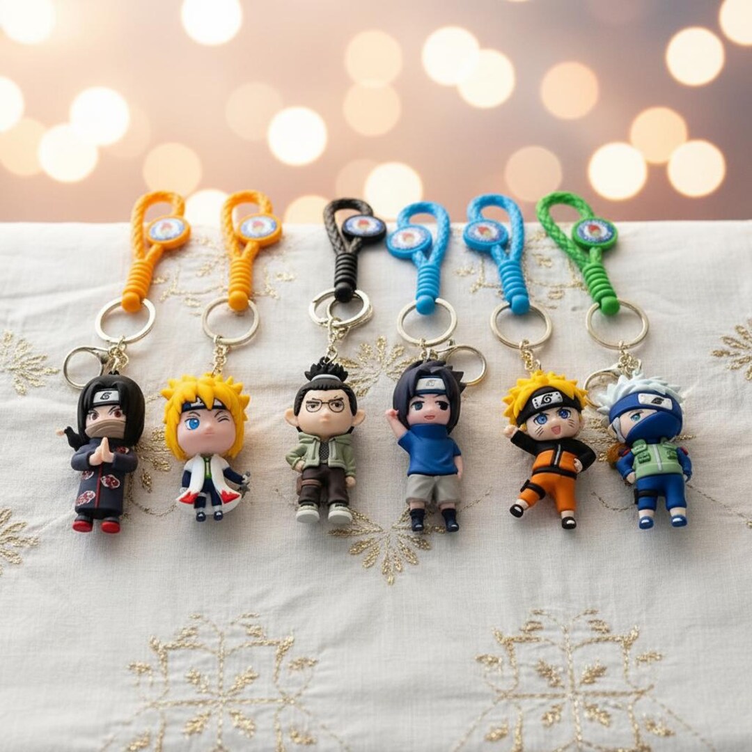 Mini Motsu Keychains MINISO Naruto Keychain - Handmade Cartoon Doll Pendant, Backpack ...