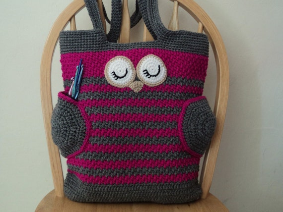 crochet owl bag pattern