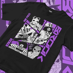 Camiseta de manga corta unisex de Purple Skull Rebel