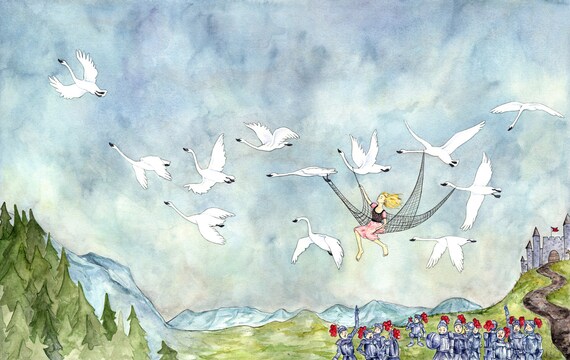 la princesa y los 12 cisnes