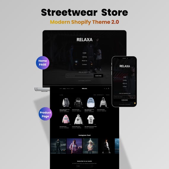 Streetwear Shopify Theme | Fashion Boutique website | Clothing Store Template
