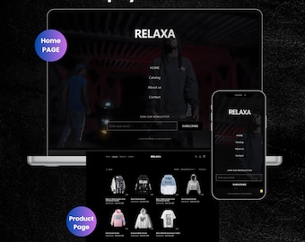 Starter Shopify Theme 2.0 | Streetwear Clothing Website Design | Fashion Store + Canva Instagram Templates