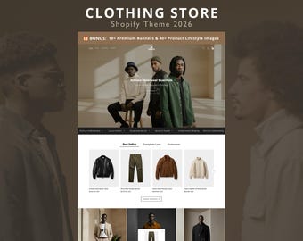 Luxury Streetwear clothing Shopify Theme | High-End Fashion Boutique Website Template