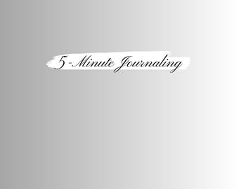 Diario stampabile di 5 minuti / Diario di riflessione e preghiera quotidiana cristiana