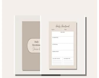 Diario devozionale quotidiano stampabile / Diario di fede e preghiera di 30 giorni / Pagine di riflessione cristiana