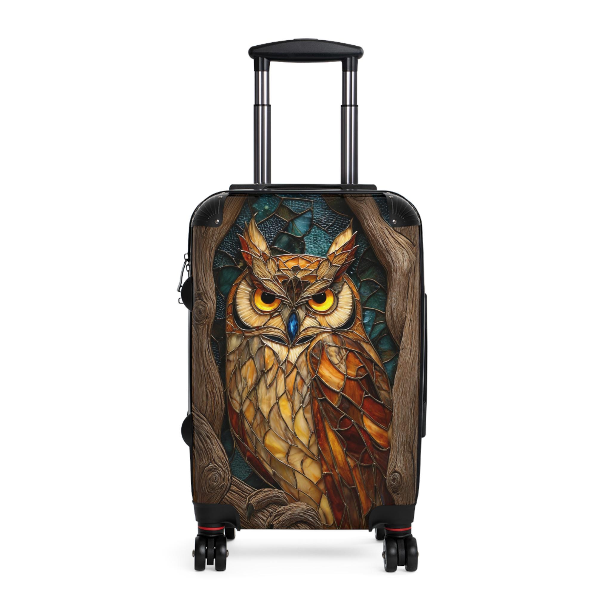 Majestic Mosaic Owl Suitcase - Etsy