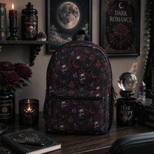 black floral mini backpack Print Tropical Flowers for Women, Travel Backpack Purse Daypack Shoulder Bag for Ladies : Clothing, Shoes & Jewelry adds charm to your whole outfit and is perfect for any occasion Black Floral Backpack - Etsy