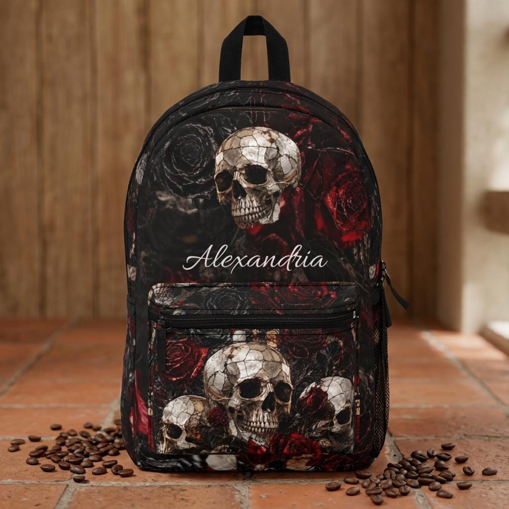 Skull Backpack - Etsy