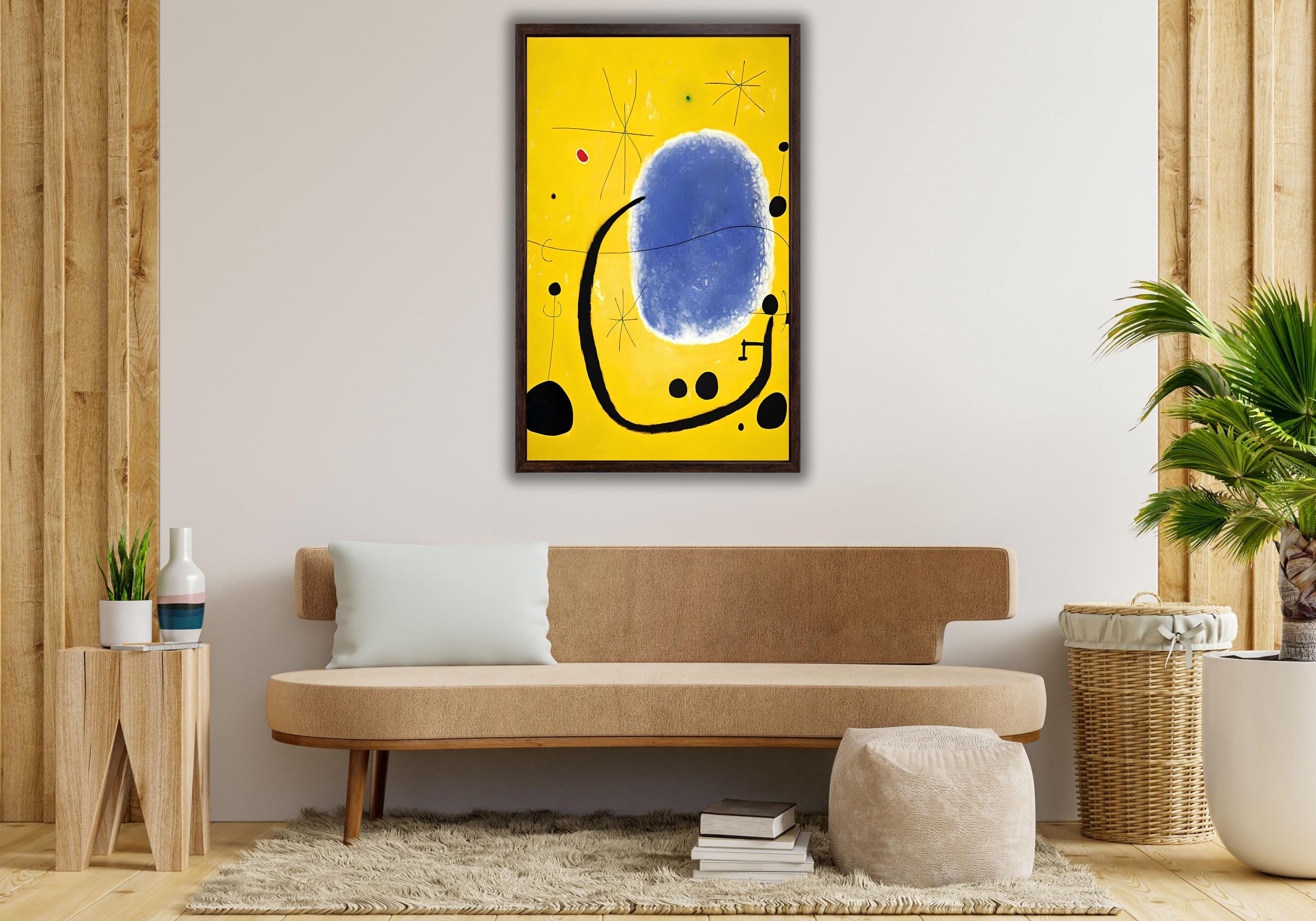 Joan Miro: the Gold of the Azure (1967) Canvas - Etsy