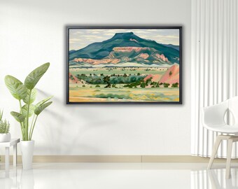 ジョージア・オキーフのニューメキシコ風景画「私の庭の夏」 - Etsy 日本