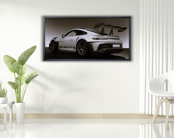 Porsche 911 GT3 RS3 Canvas Wall Art Porsche Canvas Print Porsche Wall Art Sport Car Porsche Canvas Wall Art Porsche Prints porsche gift