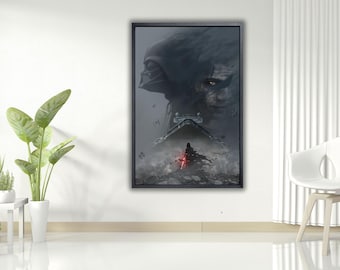 Darth Vader Canvas Art, Star Wars Print, Fan Gift