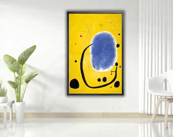 Joan Miro: the Gold of the Azure (1967) Canvas - Etsy