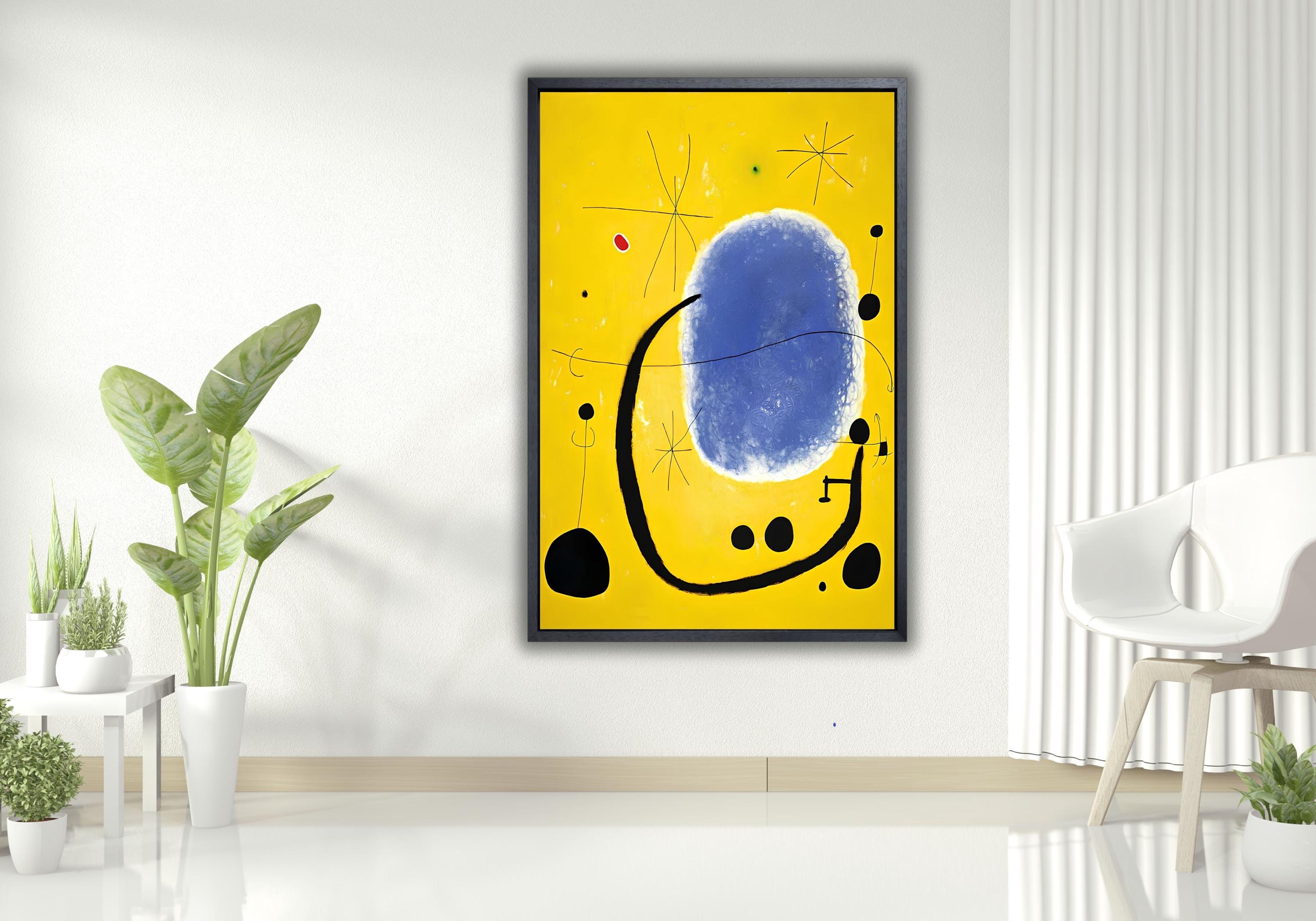 Joan Miro: the Gold of the Azure (1967) Canvas - Etsy